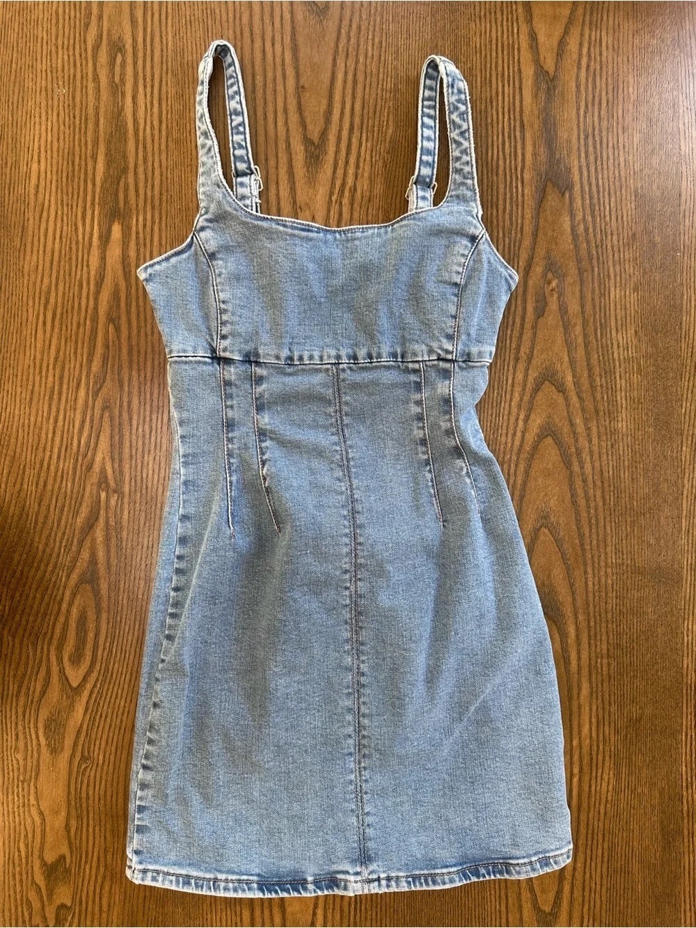 Light Blue Denim Tank Dress